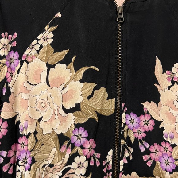 Spell & Gypsy Collective Blue Skies Bomber Jacket Size S - Picture 2 of 11